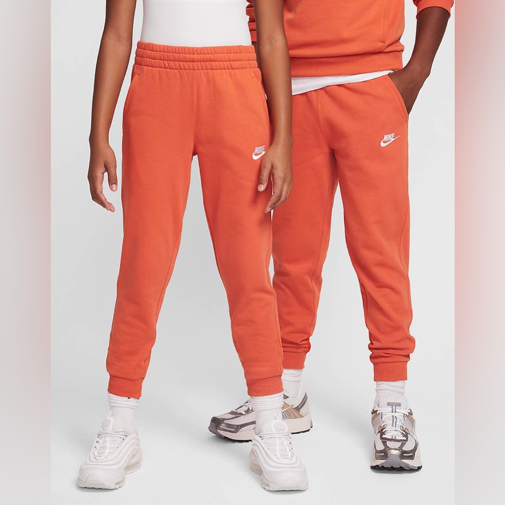 Nike Embroidered Flower Logo Fleece Joggers|Limited Edition|Coral |Size M 10-12
